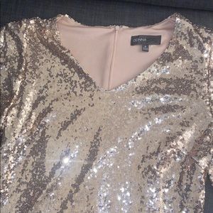 Donna Ricco New York Flutter Shape Sequins Dress